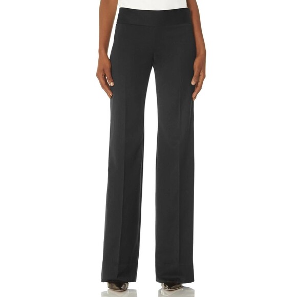 The Limited Pants - The Limited Olivia Dress Pants Women 8 Black Side Zip Scandal Flared Wide LegNEW